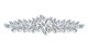 Sew On Diamante Motif - 150mm x 70mm - Silver